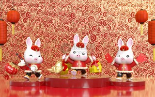 兔年创意短视频不要剪辑 创意板画｜2023，奋发“兔”强中国年！